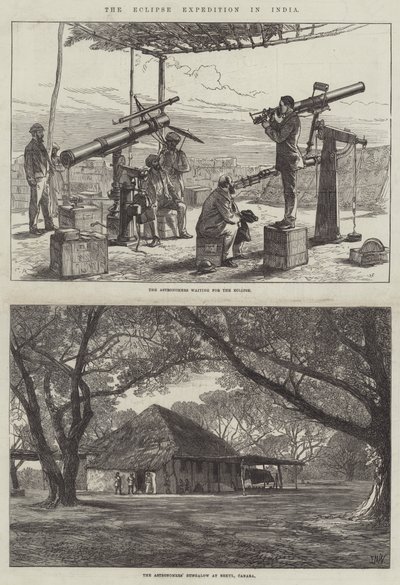 La expedición del eclipse en India de Sir John Charles Robinson